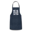 Not All Math Puns Are Terrible Just Sum Adjustable Apron - navy
