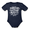 Nacho Average Kid Organic Short Sleeve Baby Bodysuit - dark navy