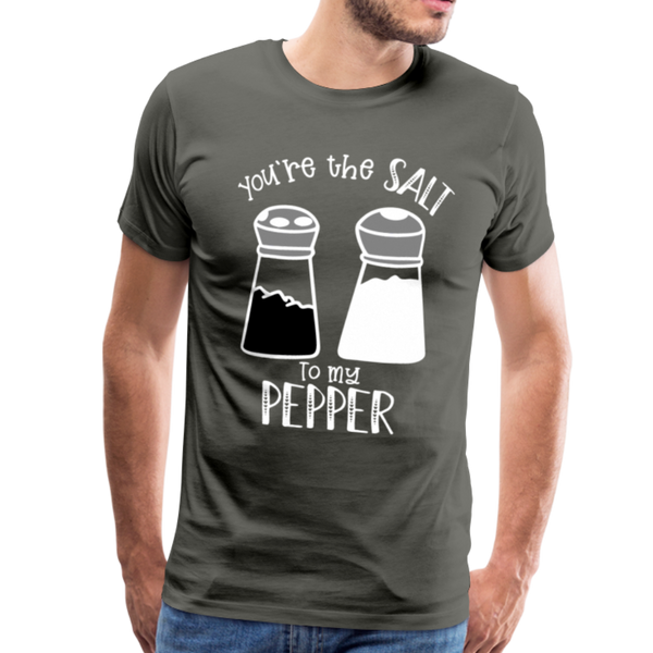 You're the Salt to my Pepper Funny Love Men's Premium T-Shirt - asphalt gray