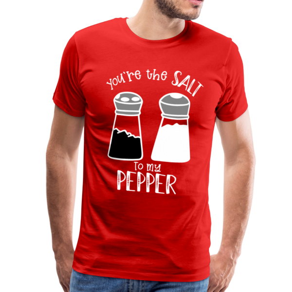 You're the Salt to my Pepper Funny Love Men's Premium T-Shirt - red