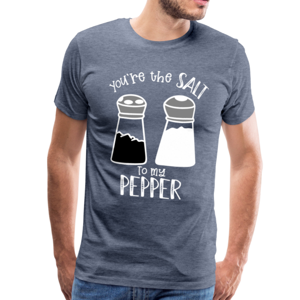 You're the Salt to my Pepper Funny Love Men's Premium T-Shirt - heather blue