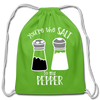 You're the Salt to my Pepper Funny Love Cotton Drawstring Bag - clover