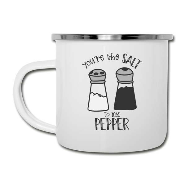 You're the Salt to my Pepper Funny Love Camper Mug - white