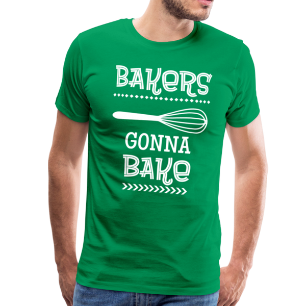 Bakers Gonna Bake Funny Cooking Men's Premium T-Shirt - kelly green