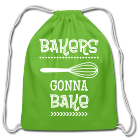 Bakers Gonna Bake Funny Cooking Cotton Drawstring Bag