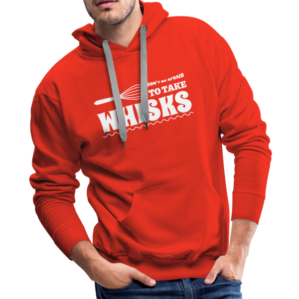 Don't be Afraid to Take Whisks Funny Men’s Premium Hoodie - red