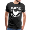 Bearded for Her Pleasure Funny Men's Premium T-Shirt - black