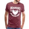 Bearded for Her Pleasure Funny Men's Premium T-Shirt - heather burgundy