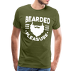 Bearded for Her Pleasure Funny Men's Premium T-Shirt - olive green