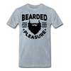 Bearded for Her Pleasure Funny Men's Premium T-Shirt - heather ice blue