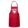 Bearded for Her Pleasure Funny Adjustable Apron - red