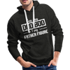 You Say Dad Bod I Say Father Figure Funny Fathers Day Men’s Premium Hoodie - charcoal gray