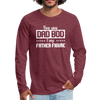 You Say Dad Bod I Say Father Figure Funny Fathers Day Men's Premium Long Sleeve T-Shirt