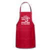 I Told a Chemistry Joke There was No Reacton Science Joke Adjustable Apron - red