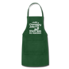 I Told a Chemistry Joke There was No Reacton Science Joke Adjustable Apron - forest green