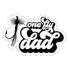 One Fly Dad Fly Fishing Sticker