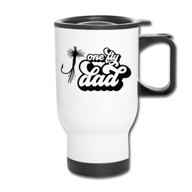 One Fly Dad Fly Fishing Travel Mug