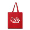 One Fly Dad Fly Fishing Tote Bag - red