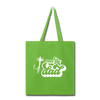 One Fly Dad Fly Fishing Tote Bag - lime green