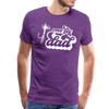 One Fly Dad Fly Fishing Men's Premium T-Shirt - purple