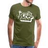 One Fly Dad Fly Fishing Men's Premium T-Shirt - olive green