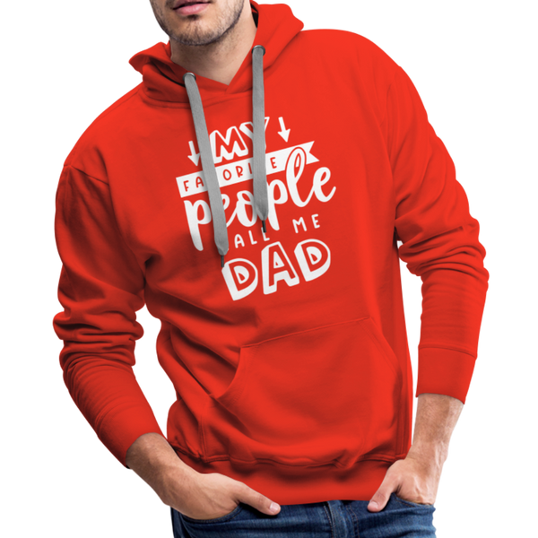 My Favorite People Call Me Dad Father's Day Men’s Premium Hoodie - red