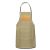 I'm the Dad First I Light the Fire Then I Grill the Things BBQ Adjustable Apron - khaki