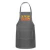 I'm the Dad First I Light the Fire Then I Grill the Things BBQ Adjustable Apron - charcoal