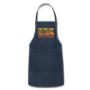 I'm the Dad First I Light the Fire Then I Grill the Things BBQ Adjustable Apron - navy