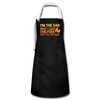 I'm the Dad First I Light the Fire Then I Grill the Things BBQ Artisan Apron - black/white