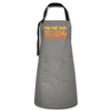 I'm the Dad First I Light the Fire Then I Grill the Things BBQ Artisan Apron - gray/black