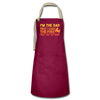 I'm the Dad First I Light the Fire Then I Grill the Things BBQ Artisan Apron - burgundy/khaki