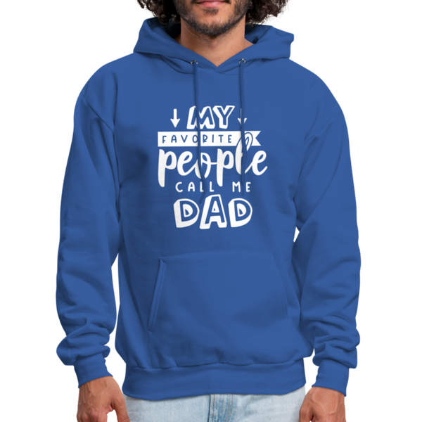 My Favorite People Call Me Dad Men's Hoodie - royal blue