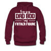 You Say Dad Bod I Say Father Figure Men's Hoodie - burgundy