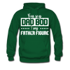 You Say Dad Bod I Say Father Figure Men's Hoodie - forest green