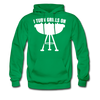 I Turn Grills On Funny BBQ Grilling Men's Hoodie - kelly green