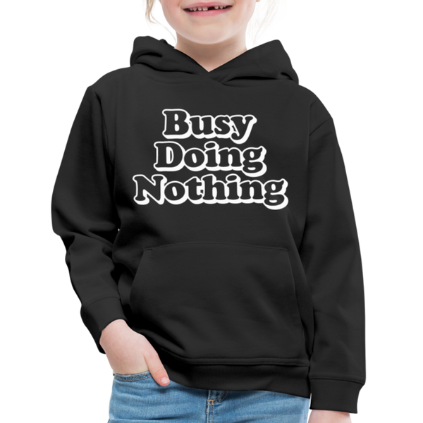 Busy Diong Nothing Funny Kids‘ Premium Hoodie - black