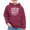 Nacho Average Kid Funny Kids‘ Premium Hoodie - burgundy