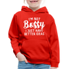 I'm Not Bossy I Just Have Better Ideas Funny Kids‘ Premium Hoodie - red