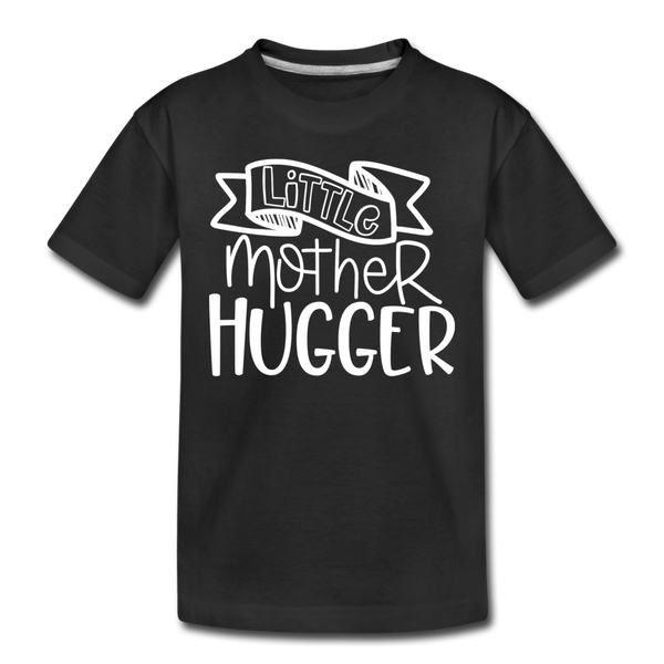 Little Mother Hugger FunnyKids' Premium T-Shirt - black