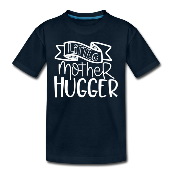 Little Mother Hugger FunnyKids' Premium T-Shirt - deep navy