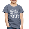 Little Mother Hugger Funny Toddler Premium T-Shirt - heather blue