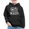 Little Mother Hugger Funny Kids‘ Premium Hoodie - black