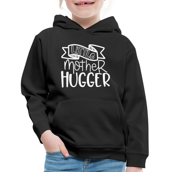 Little Mother Hugger Funny Kids‘ Premium Hoodie - black