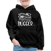 Little Mother Hugger Funny Kids‘ Premium Hoodie - charcoal gray
