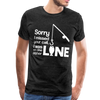 Sorry I Missed Your Call, I was on the Other Line Funny Fishing Men's Premium T-Shirt - charcoal gray