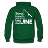 Sorry I Missed Your Call, I was on the Other Line Funny Fishing Men's Hoodie - forest green