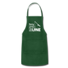 Sorry I Missed Your Call, I was on the Other Line Funny Fishing Adjustable Apron - forest green