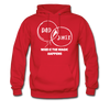 Dad Jokes Where the Magic Happens Funny Men's Hoodie - red