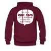 I've Got Duct Tape Let's Assume I Can Fix Anything Men's Hoodie - burgundy